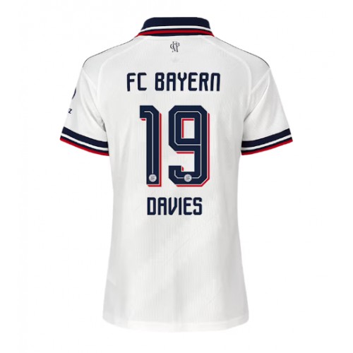 Stroje piłkarskie Bayern Munich Alphonso Davies #19 Koszulka Wyjazdowej dla damskie 2026-27 Krótki Rękaw